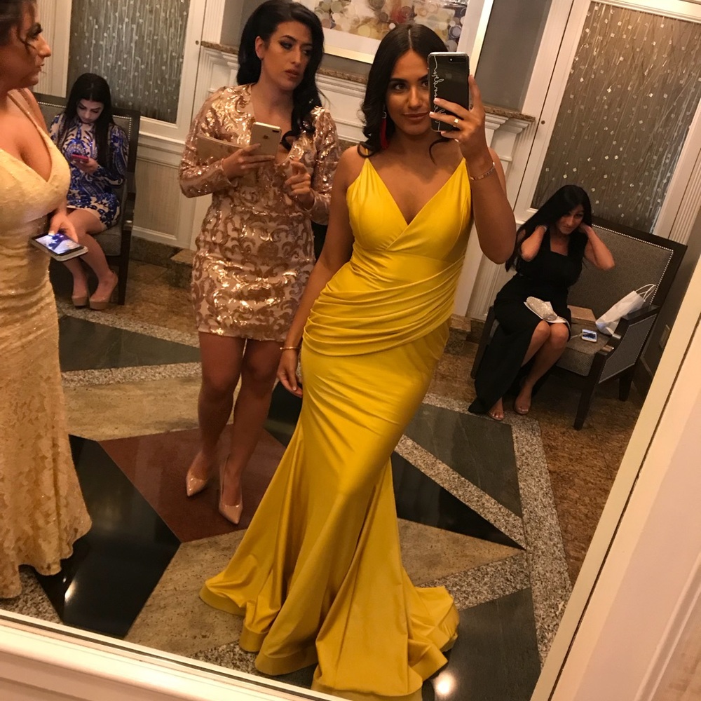 Yellow gown